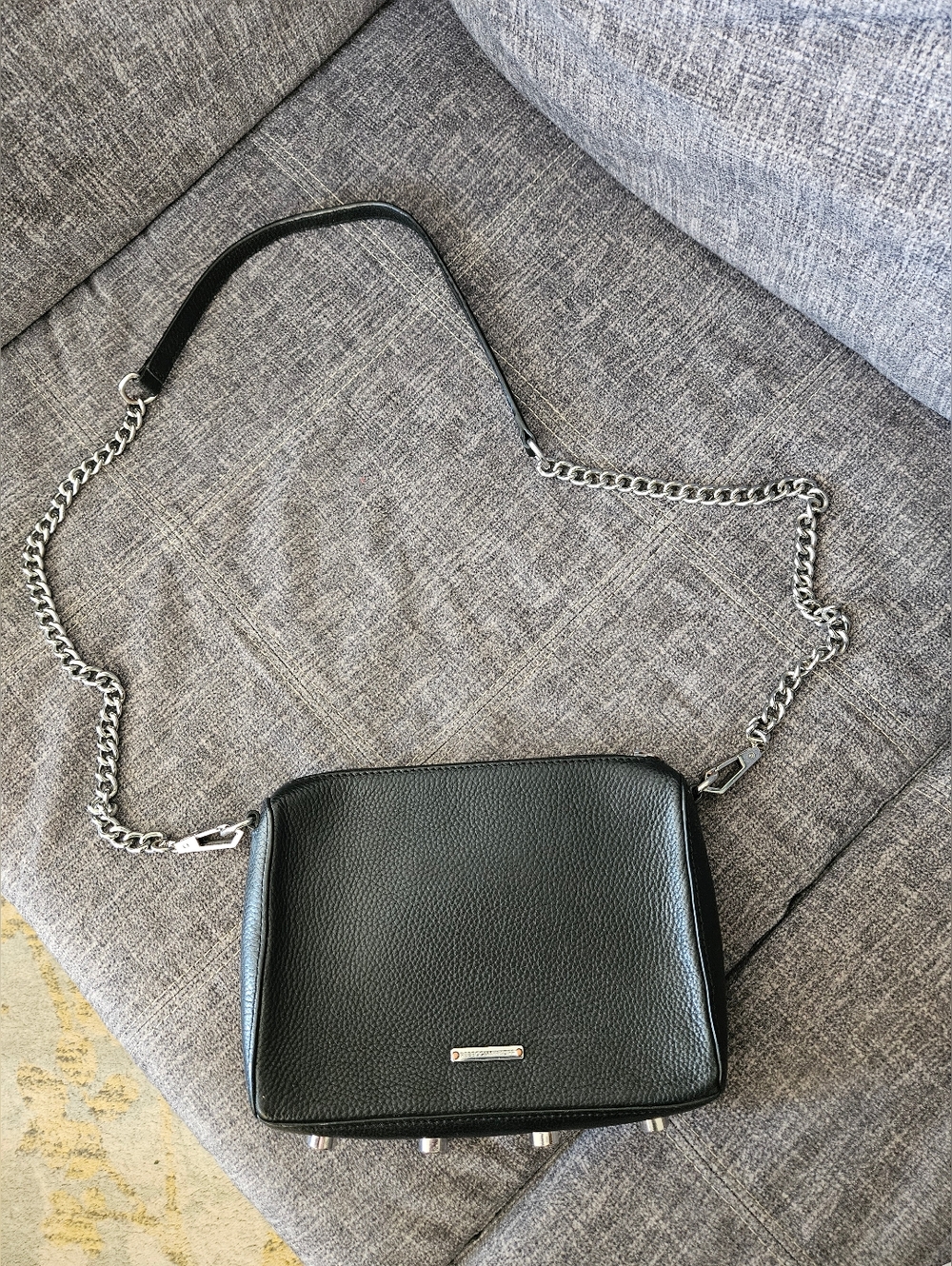 Rebecca Minkoff - Black Saffiano Leather Cross Body